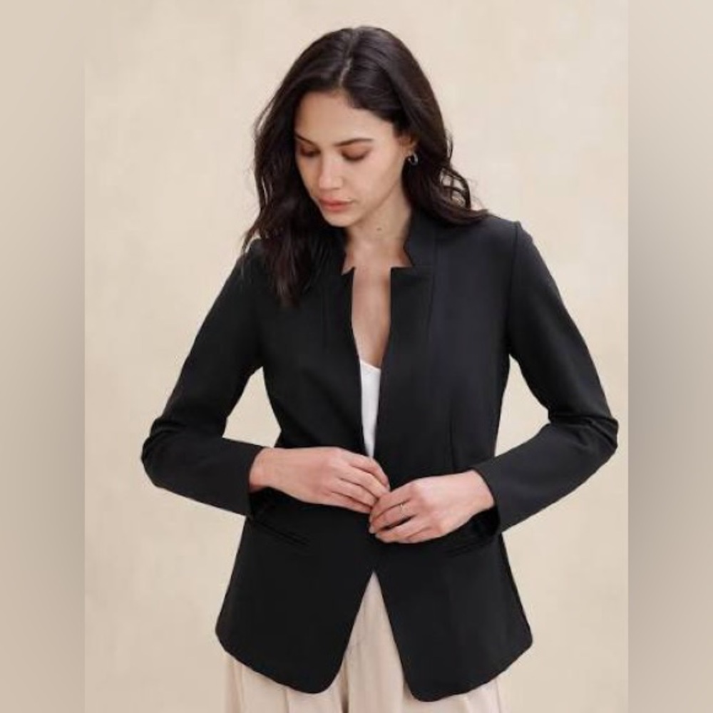 New York & Company Black Blazer Professional Streamlined
